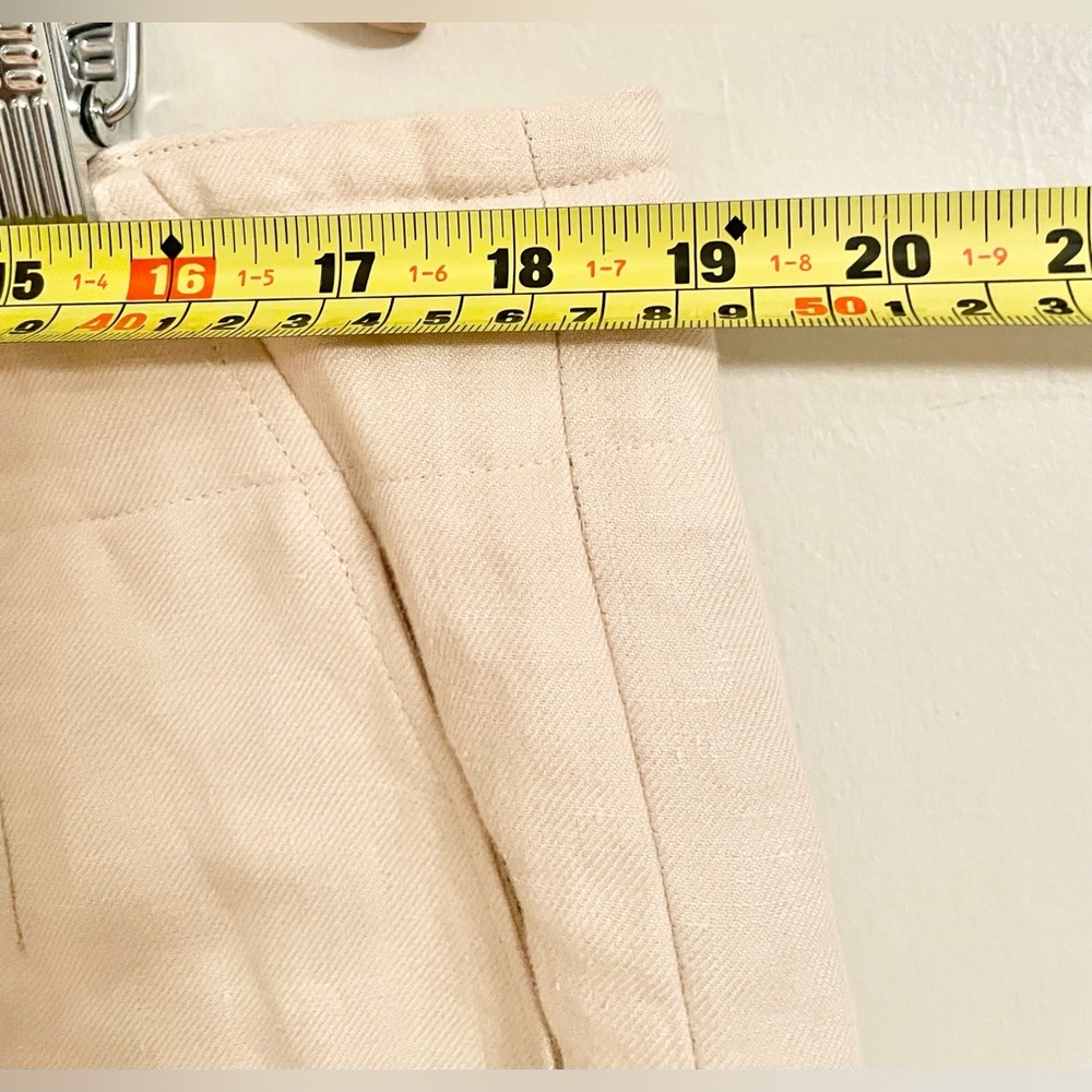 Talbot's: Classic Linen Trousers Cream Size 18W- EUC - Picture 8 of 9